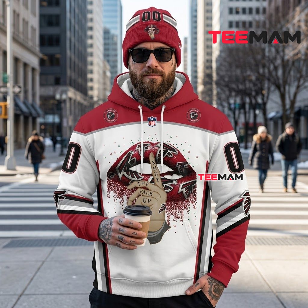 Custom Name Atlanta Falcons 3D Hoodie Lips Jersey Number Back Custom Name Atlanta Falcons 3D Hoodie Lips Jersey Number Back