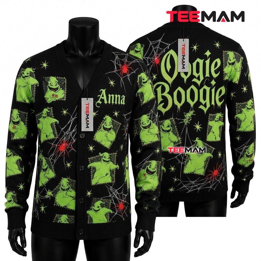 Custom Oogie Boogie Halloween Cardigan 1