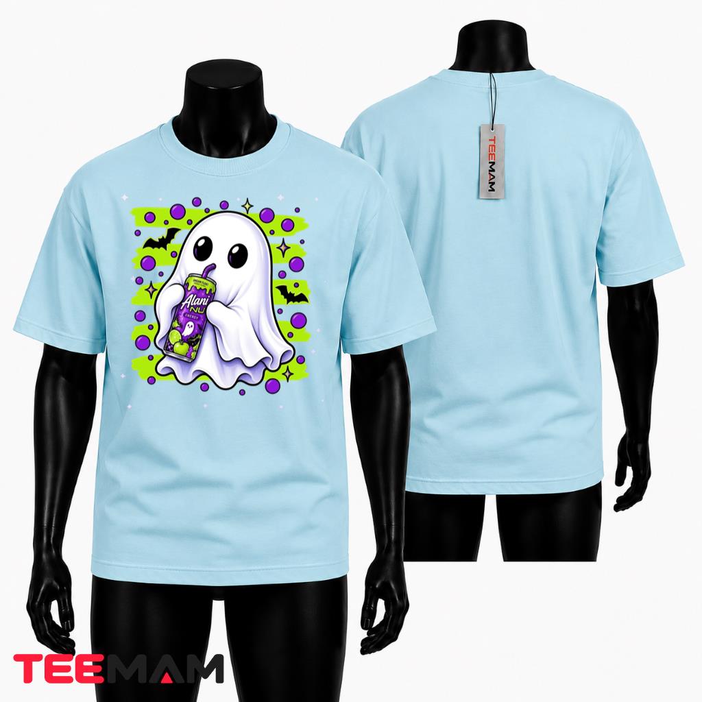 Cute Ghost Halloween T-Shirt Energy Drink Spooky Season