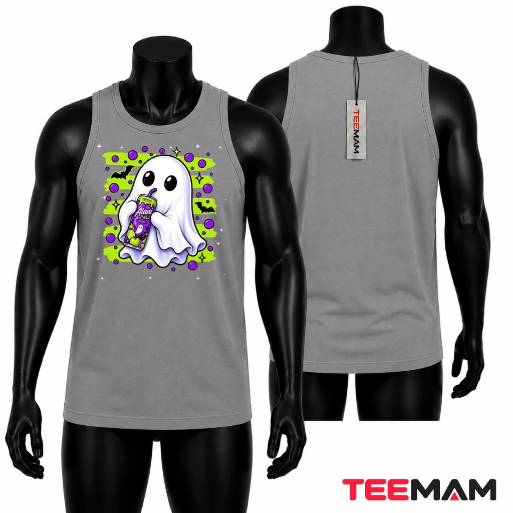 Cute Ghost Halloween Tank Top Energy Drink Spooky Season Cute Ghost Halloween Tank Top Energy Drink Spooky Season