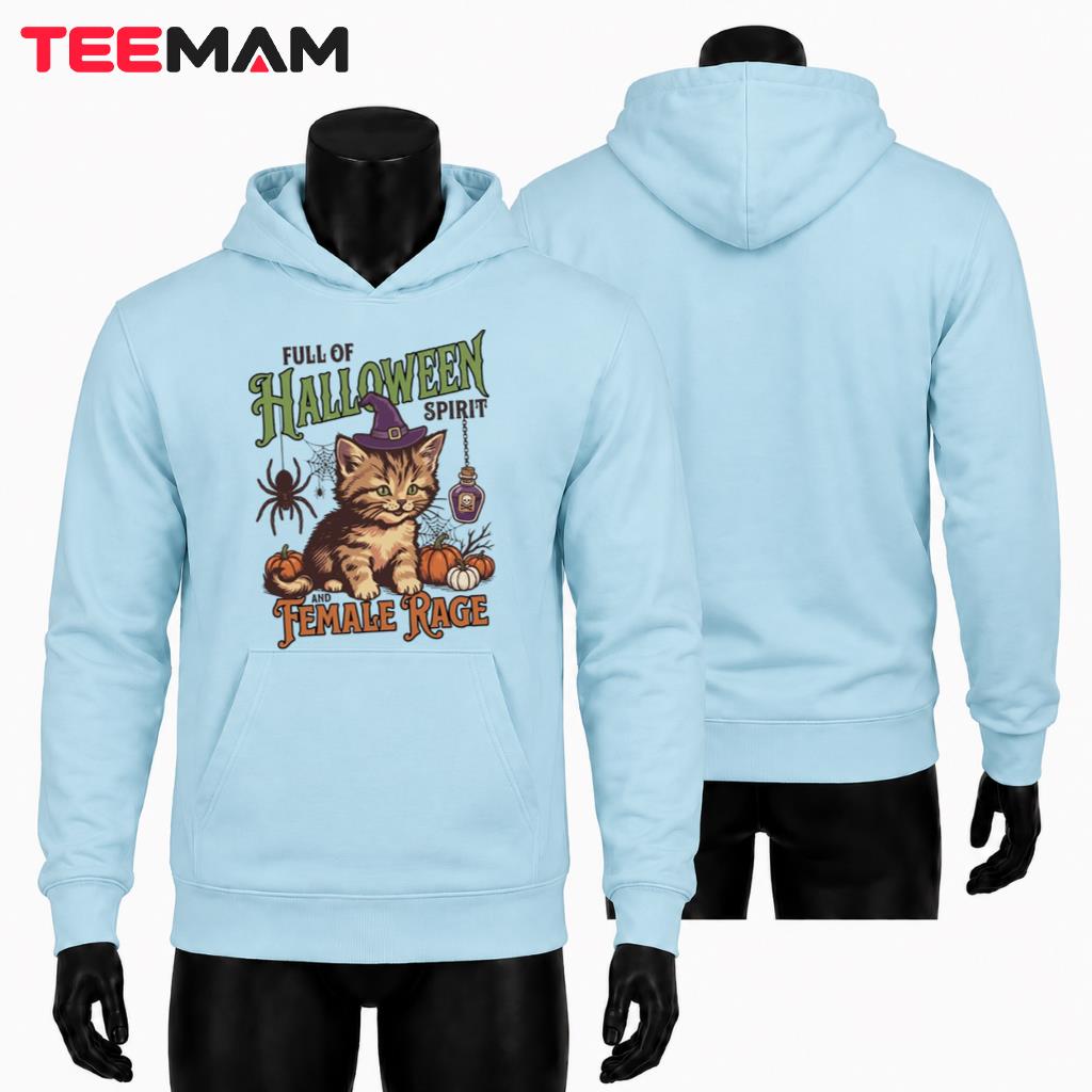 Cute Halloween Cat Hoodie Spooky Witchy Kitten Pumpkin Cute Halloween Cat Hoodie Spooky Witchy Kitten Pumpkin