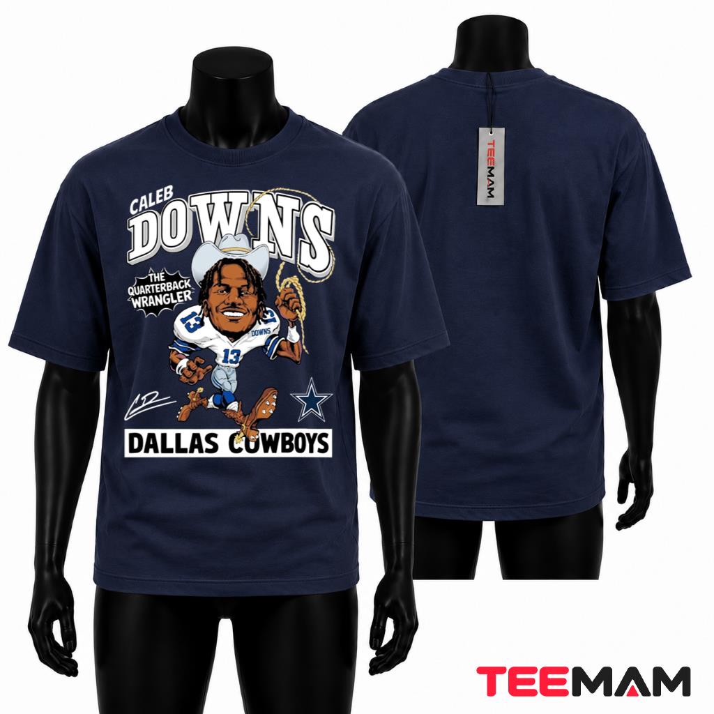 Dallas Cowboys Caleb Downs Cartoon T-Shirt