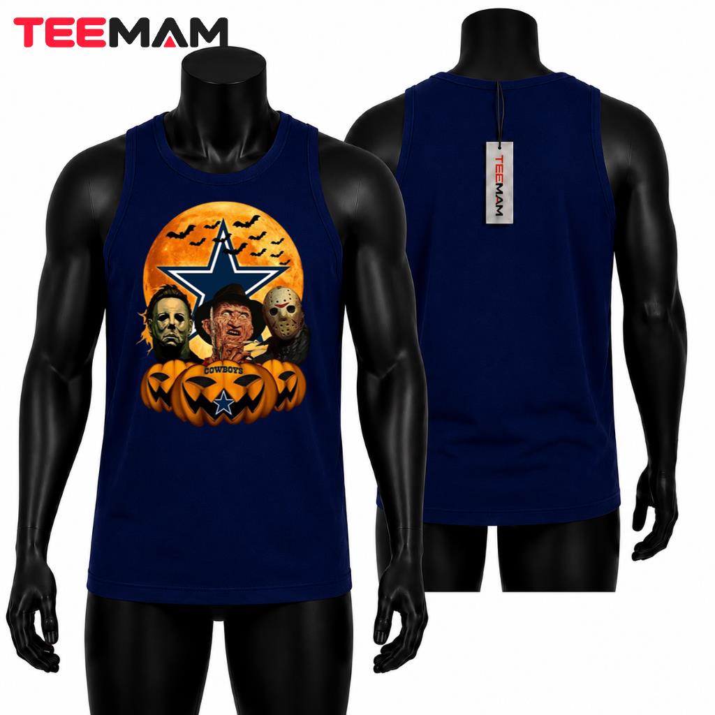 Dallas Cowboys Halloween Tank Top Michael Myers Freddy Jason Dallas Cowboys Halloween Tank Top Michael Myers Freddy Jason