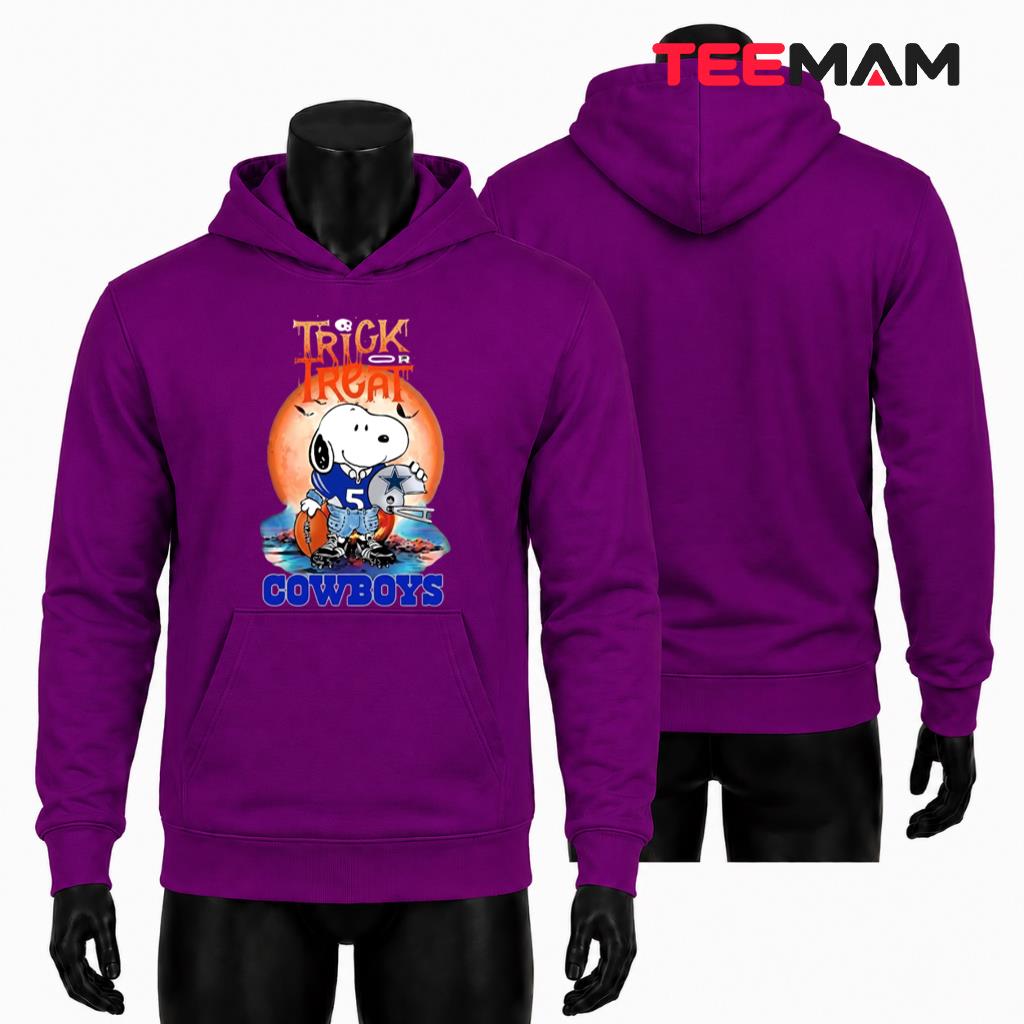 Dallas Cowboys Halloween Hoodie Snoopy Trick Treat Dallas Cowboys Halloween Hoodie Snoopy Trick Treat