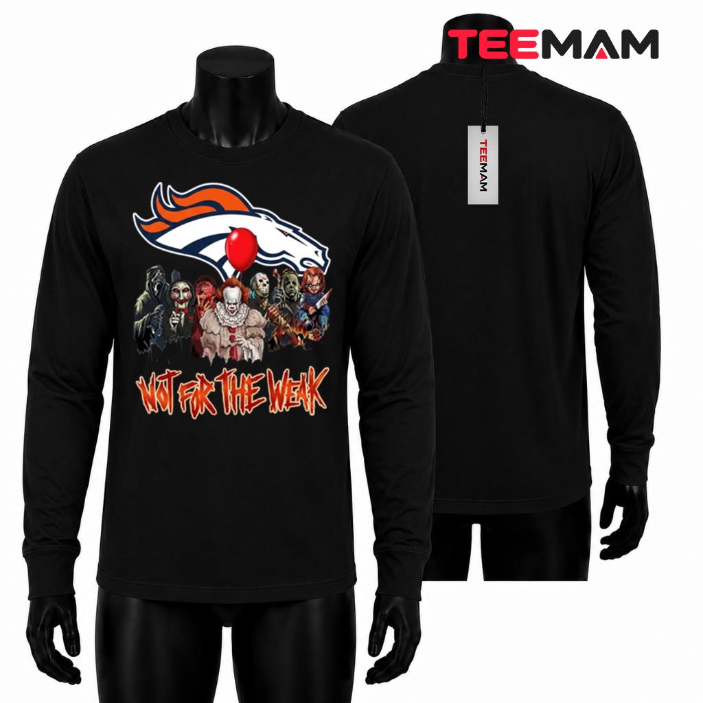 Denver Broncos Halloween Long Sleeve Horror Icons Squad Denver Broncos Halloween Long Sleeve Horror Icons Squad