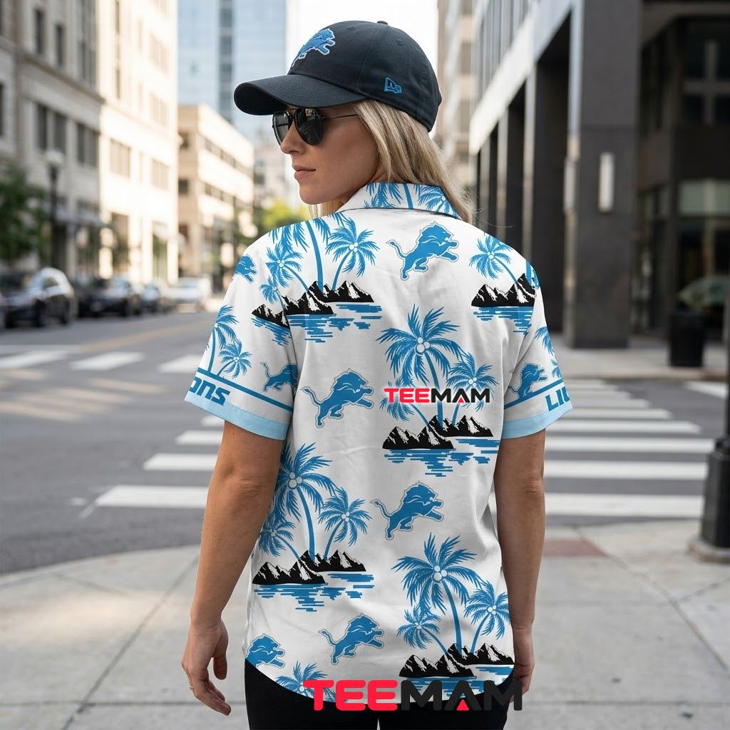 Detroit Lions Tropical Shirt Custom Palm Island Version 3 Detroit Lions Tropical Shirt Custom Palm Island Version 3