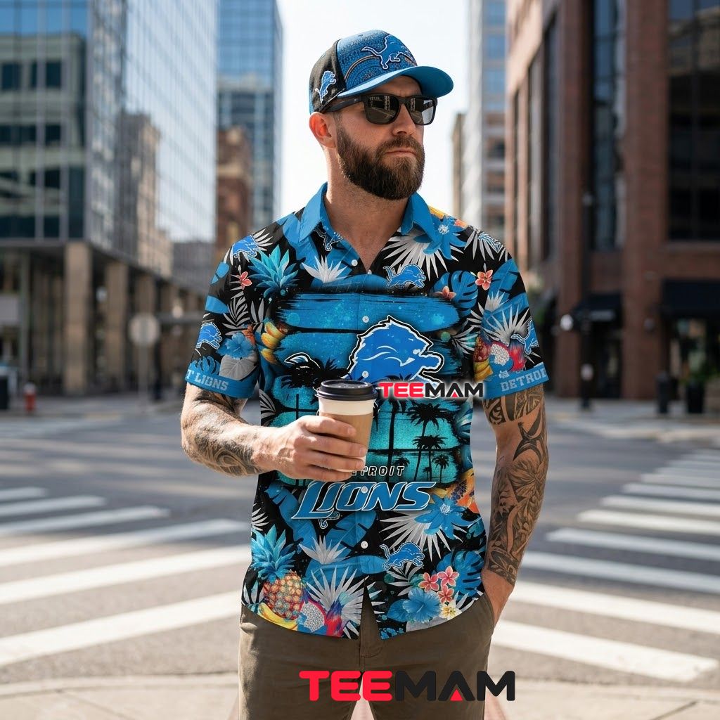 Detroit Lions Tropical Shirt Love Summer Back Detroit Lions Tropical Shirt Love Summer Back