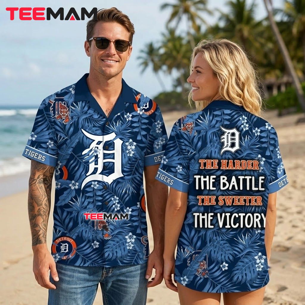 Detroit Tigers Hawaiian Shirt Motivational Quote Back Detroit Tigers Hawaiian Shirt Motivational Quote Back