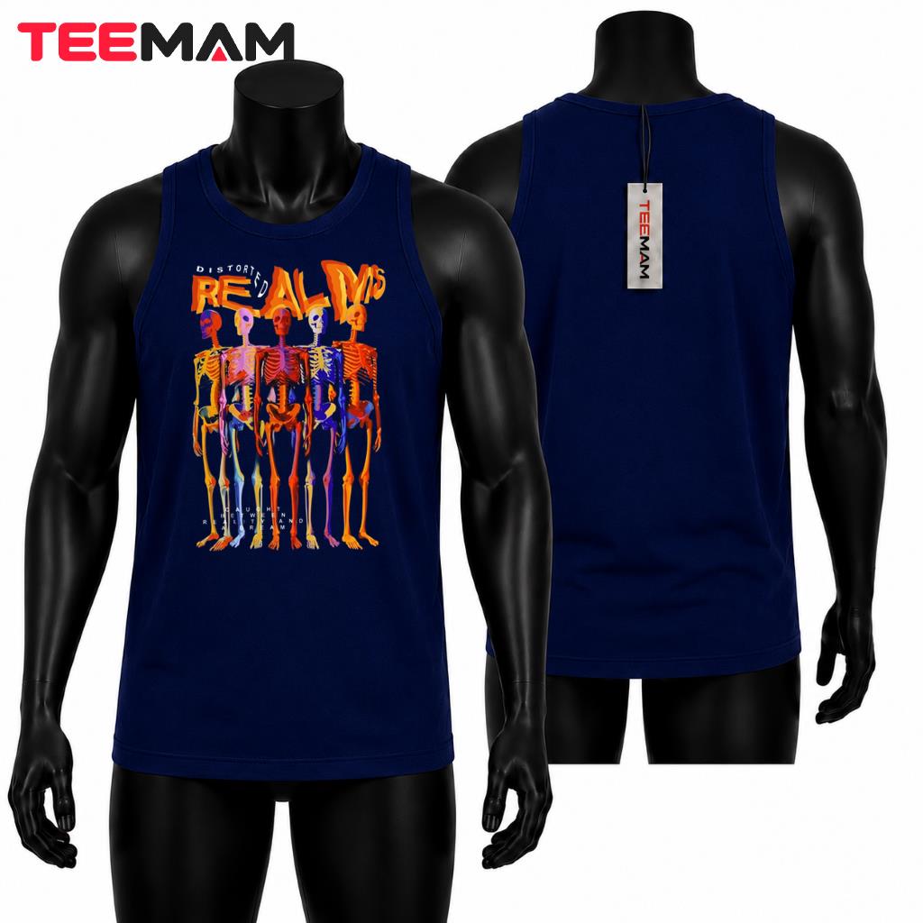 Distorted Realms Colorful Skeleton Art Tank Top Distorted Realms Colorful Skeleton Art Tank Top