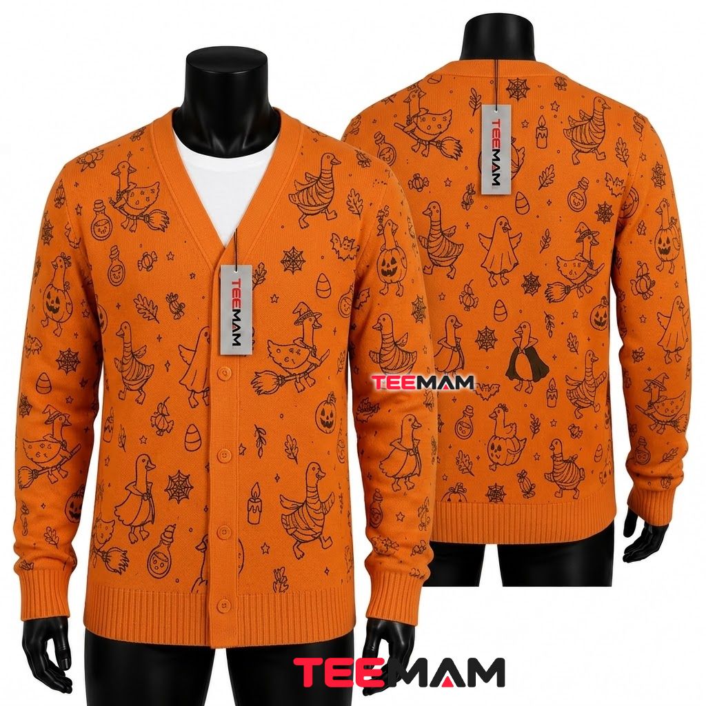 Dripping Halloween Cardigan Skeleton Pumpkin Dripping Halloween Cardigan Skeleton Pumpkin
