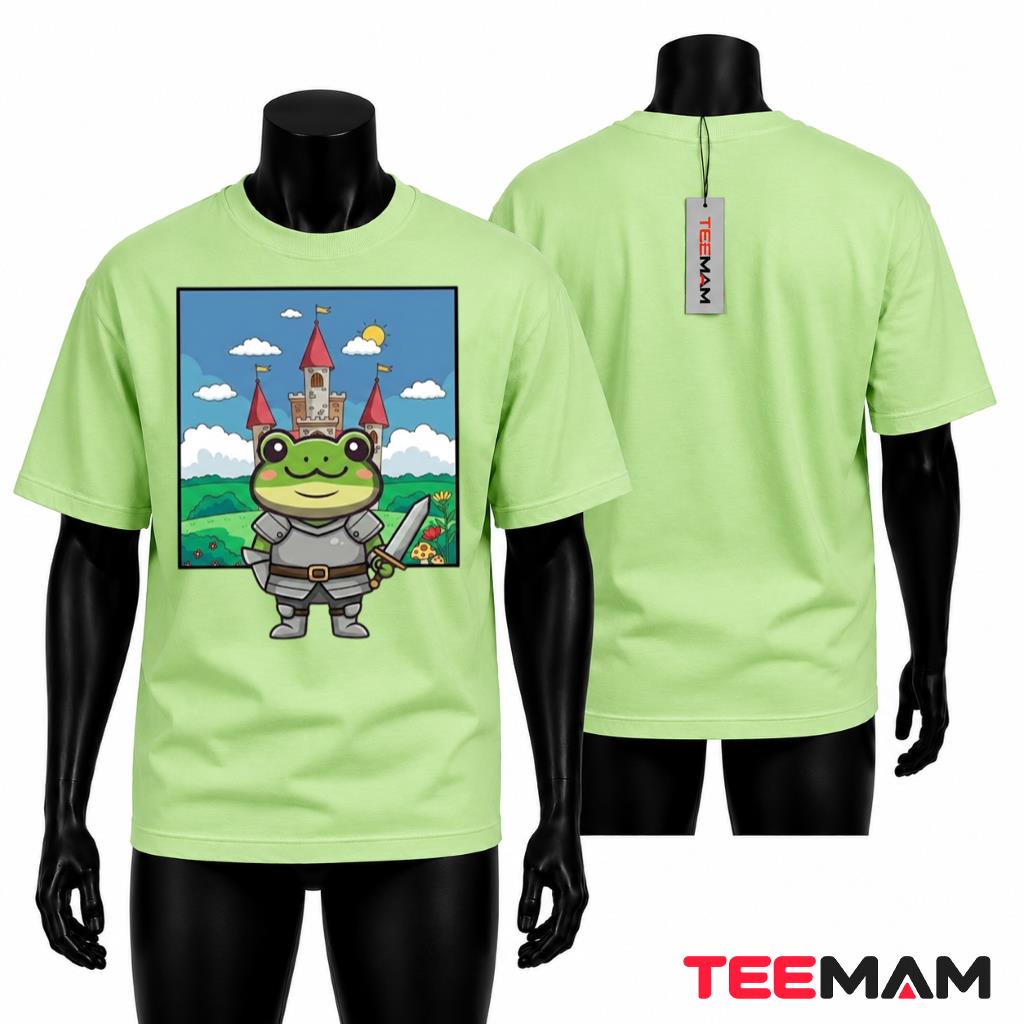 Frog Knight Castle Fantasy Cute T-Shirt