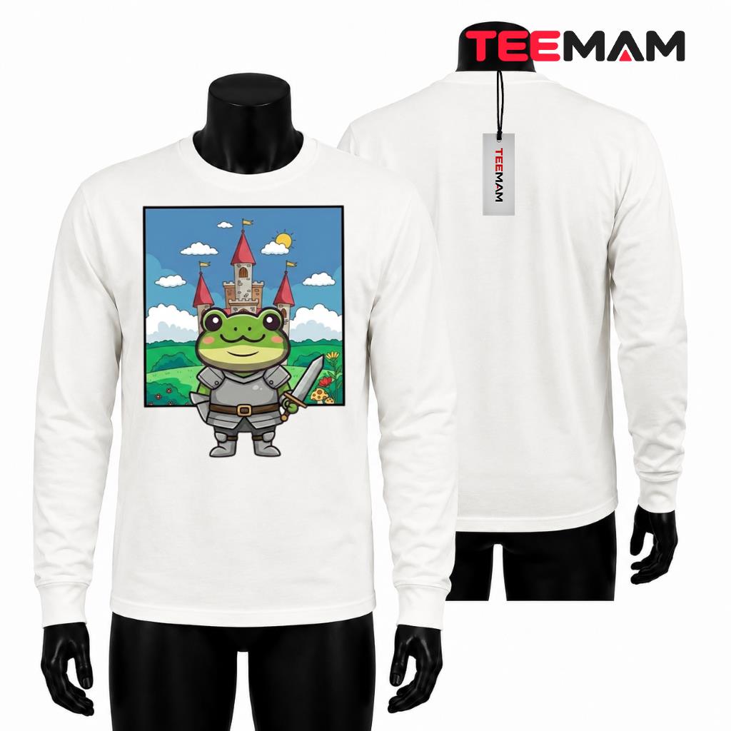 Frog Knight Castle Fantasy Cute Long Sleeve Frog Knight Castle Fantasy Cute Long Sleeve