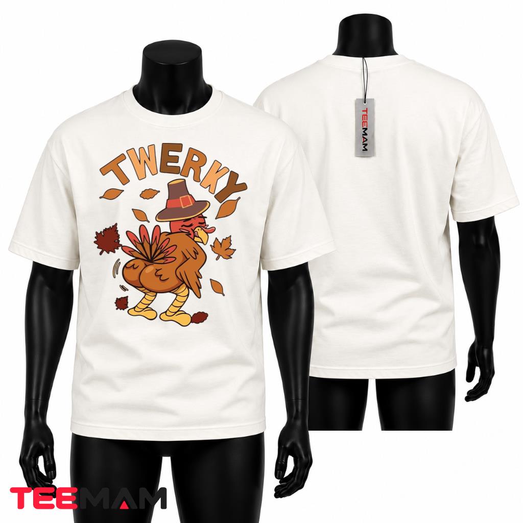 Funny Twerky Turkey Thanksgiving T-Shirt Dancing Thanksgiving