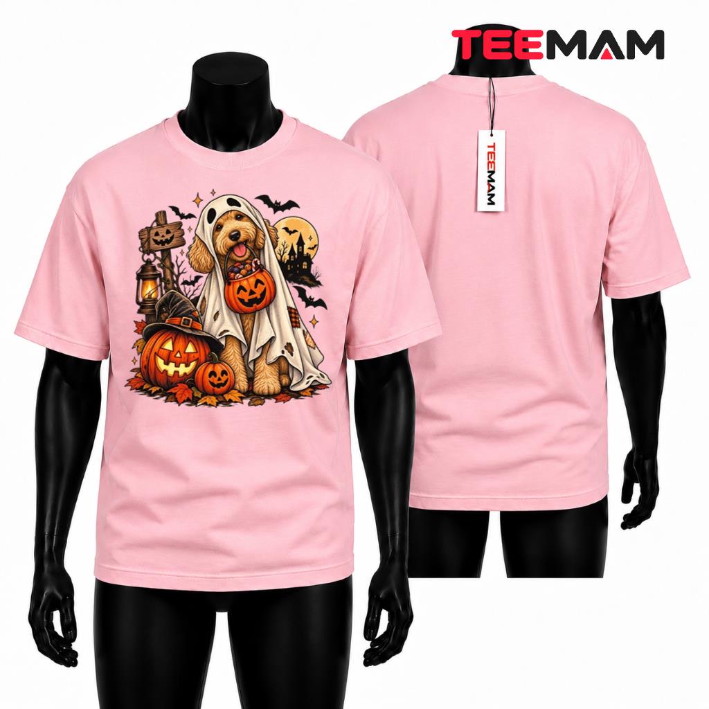 Ghost Pumpkin Halloween Shirt Floral Skull Moon