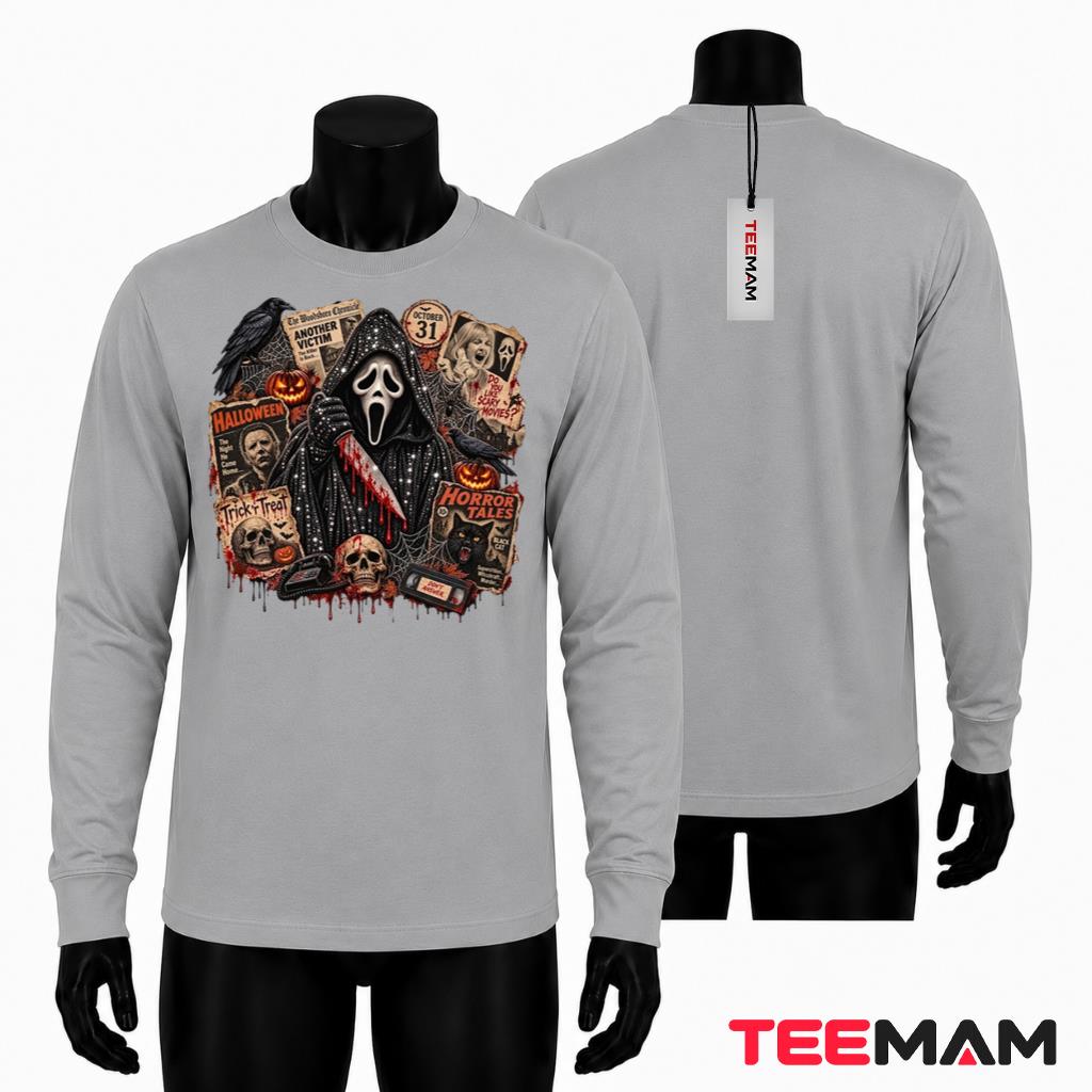Ghostface Horror Movie Halloween Long Sleeve Scream Ghostface Horror Movie Halloween Long Sleeve Scream