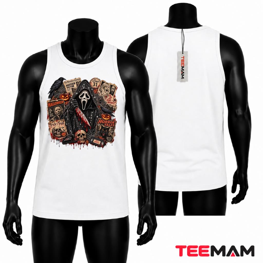 Ghostface Horror Movie Halloween Tank Top Scream Ghostface Horror Movie Halloween Tank Top Scream