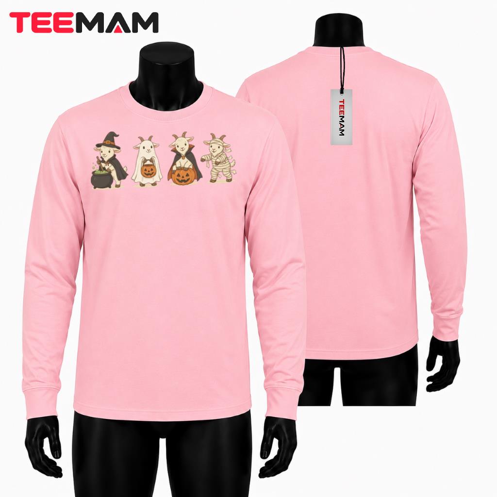 Goat Halloween Long Sleeve Spooky Cute Farm Animal Costume Party Goat Halloween Long Sleeve Spooky Cute Farm Animal Costume Party