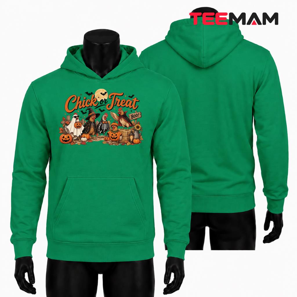 Halloween Chickens Hoodie Chick Or Treat Spooky Farm Halloween Chickens Hoodie Chick Or Treat Spooky Farm