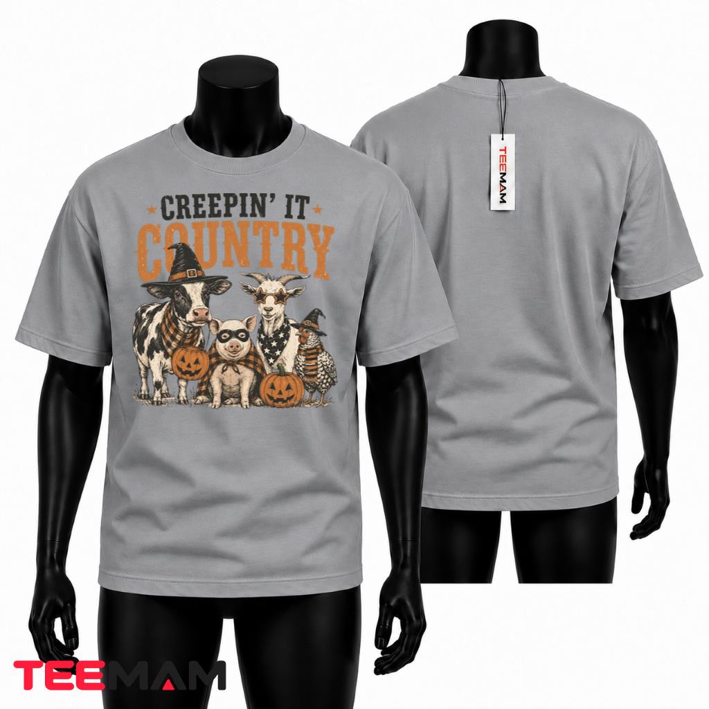 Halloween Farm Animals T-Shirt Spooky Country Costume