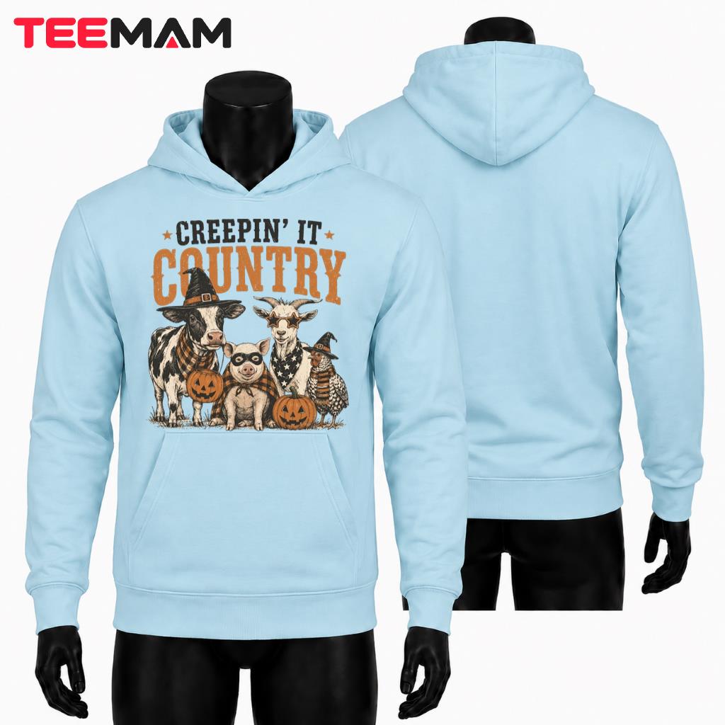 Halloween Farm Animals Hoodie Spooky Country Costume Halloween Farm Animals Hoodie Spooky Country Costume