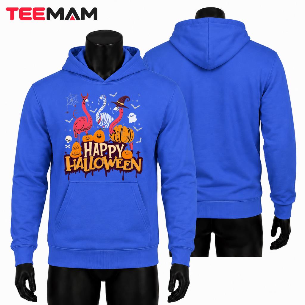 Halloween Flamingos Hoodie Happy Halloween Halloween Flamingos Hoodie Happy Halloween