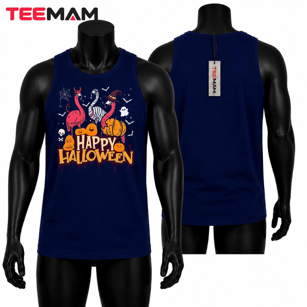 Halloween Flamingos Tank Top Happy Halloween Halloween Flamingos Tank Top Happy Halloween