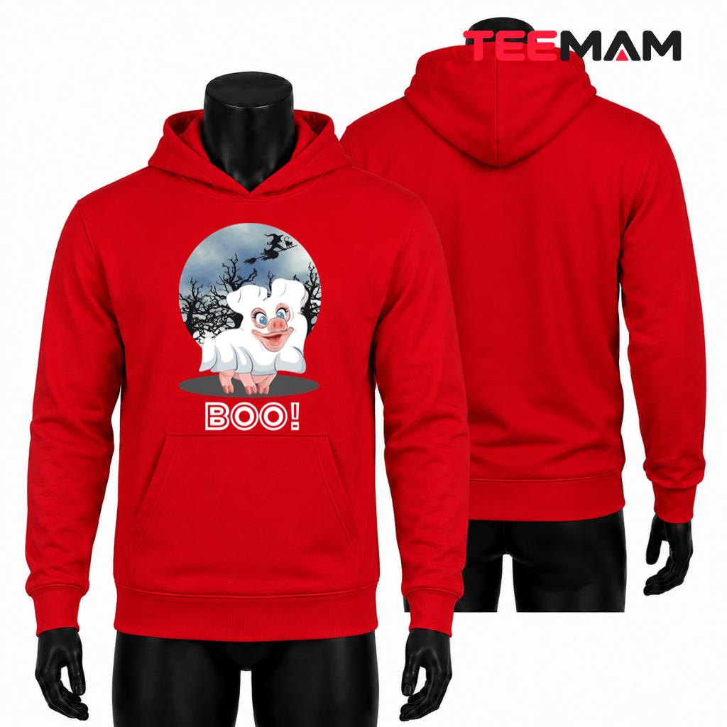 Halloween Ghost Pig Hoodie Cute Boo Costume Halloween Ghost Pig Hoodie Cute Boo Costume