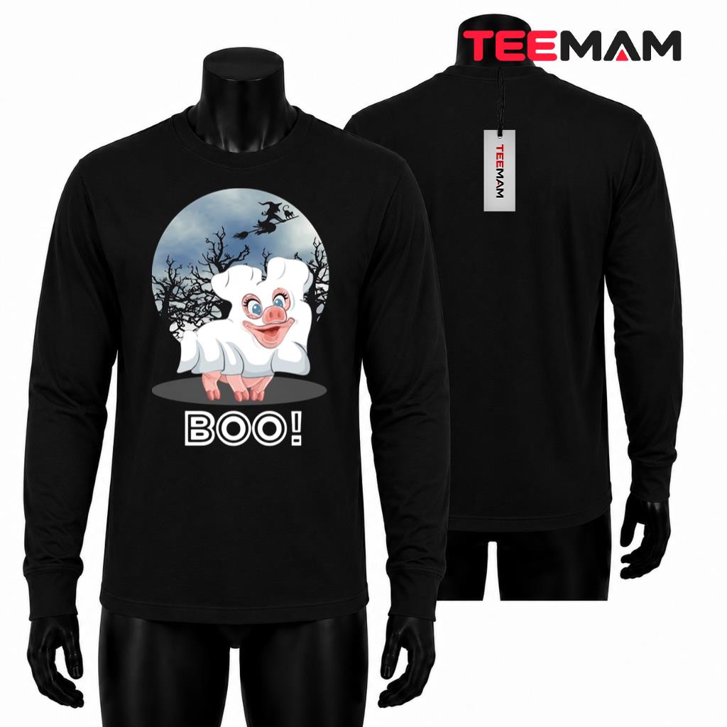 Halloween Ghost Pig Long Sleeve Cute Boo Costume Halloween Ghost Pig Long Sleeve Cute Boo Costume
