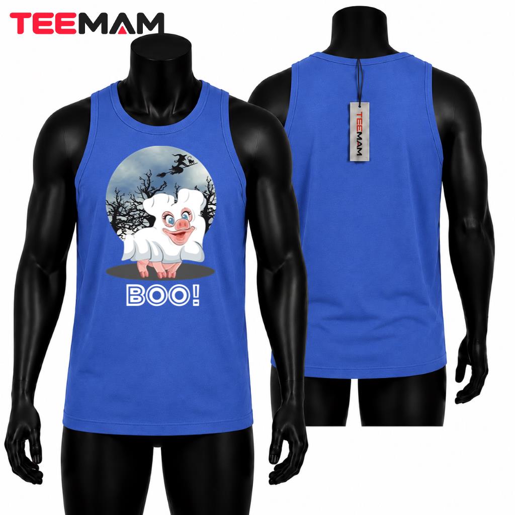 Halloween Ghost Pig Tank Top Cute Boo Costume Halloween Ghost Pig Tank Top Cute Boo Costume
