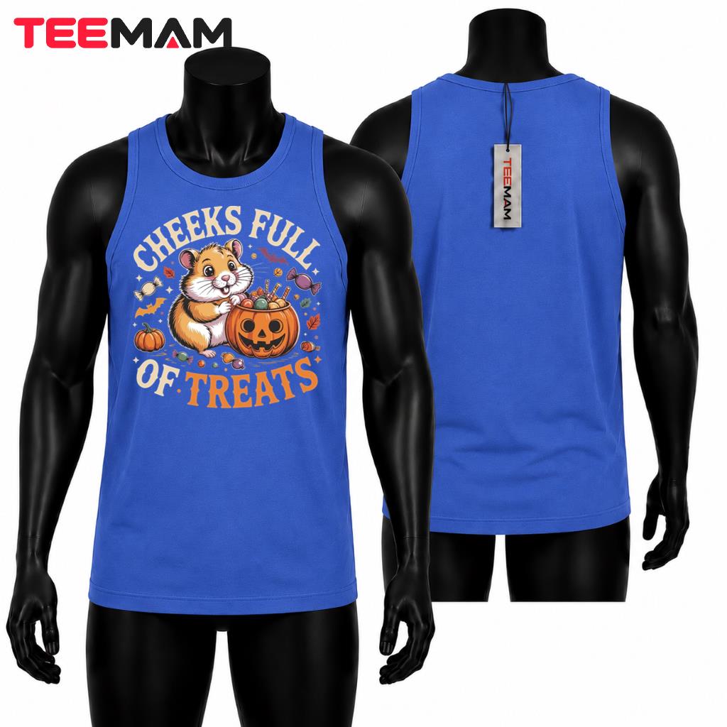 Halloween Hamster Tank Top Cute Pumpkin Candy Treats Halloween Hamster Tank Top Cute Pumpkin Candy Treats