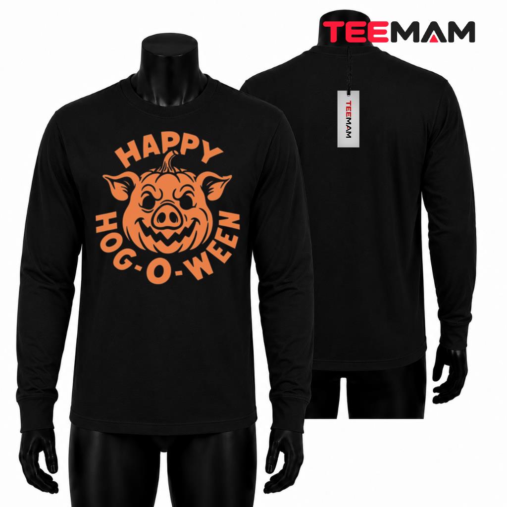 Halloween Pig Pumpkin Long Sleeve Happy Hog O Ween Halloween Pig Pumpkin Long Sleeve Happy Hog O Ween