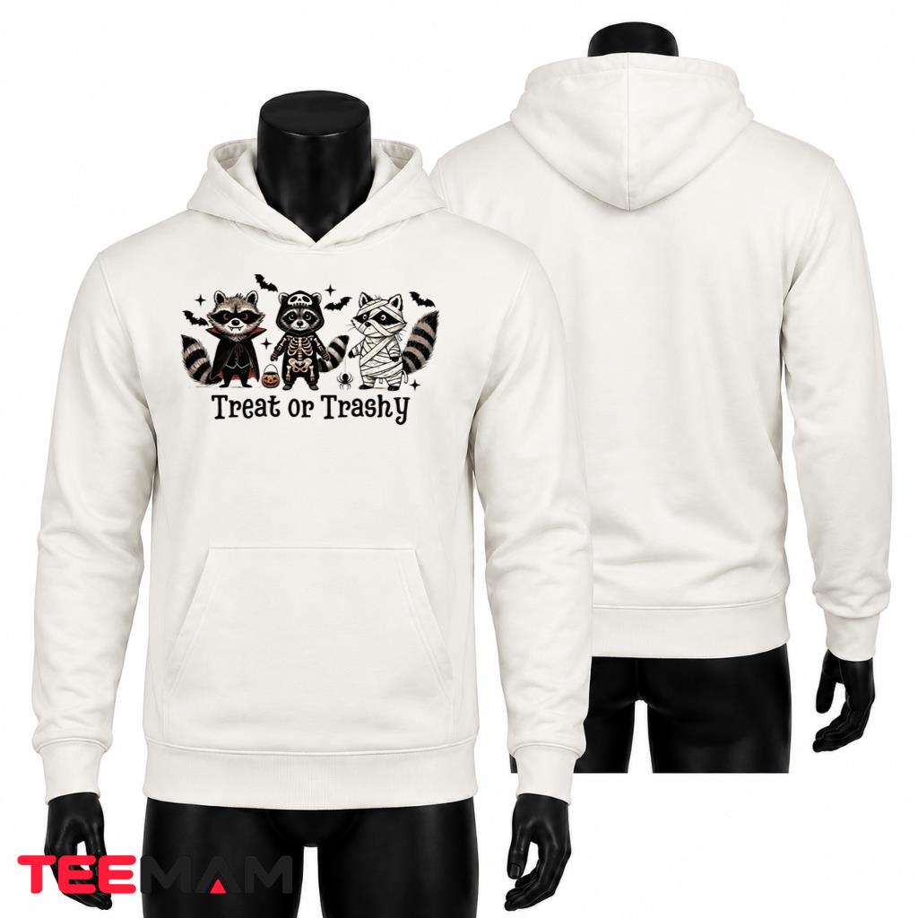 Halloween Raccoon Hoodie Spooky Trashy Costume Party Halloween Raccoon Hoodie Spooky Trashy Costume Party