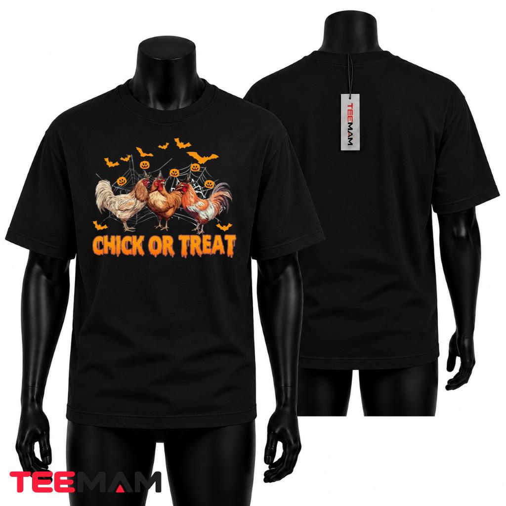 Halloween Roosters T-Shirt Chick Or Treat