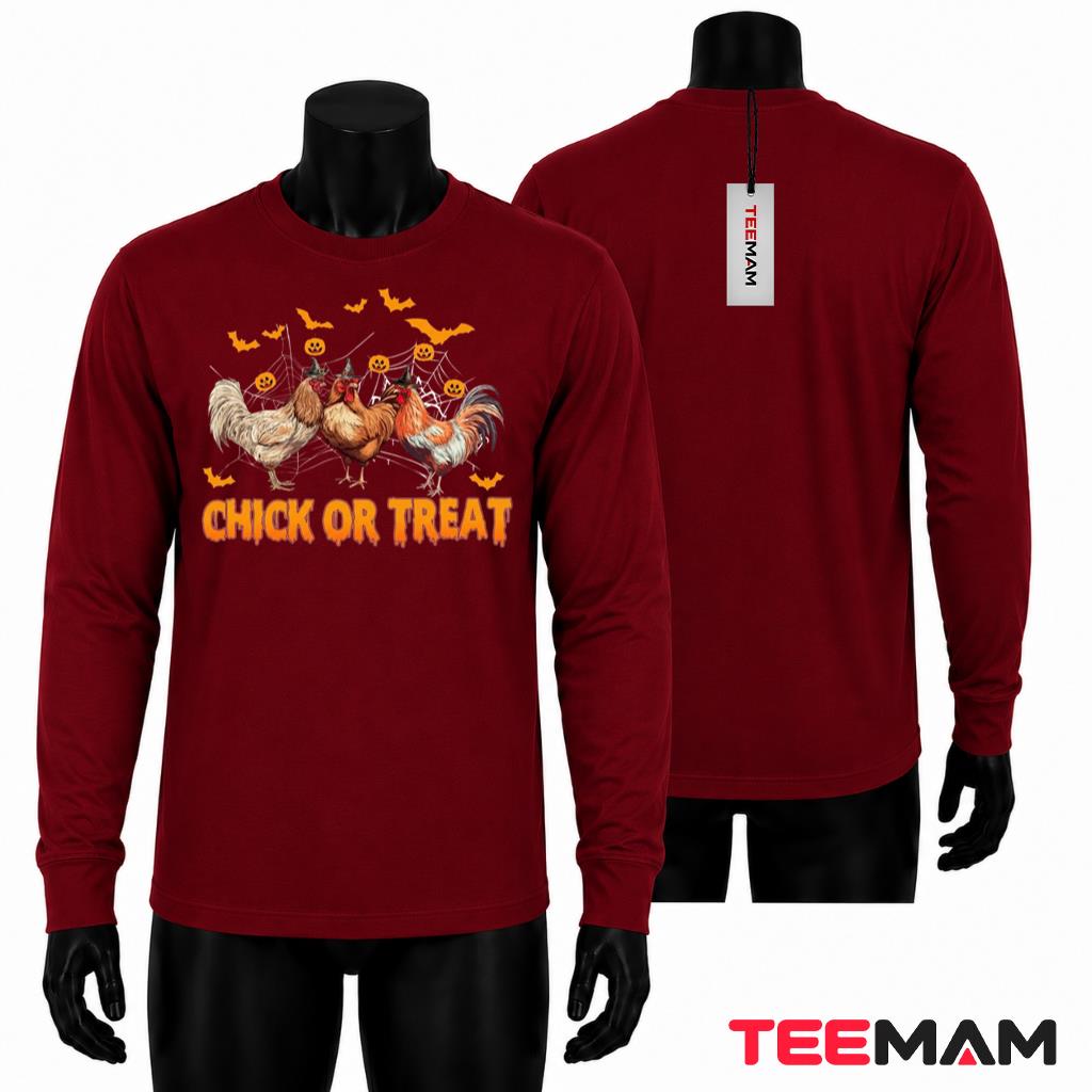 Halloween Roosters Long Sleeve Chick Or Treat Halloween Roosters Long Sleeve Chick Or Treat
