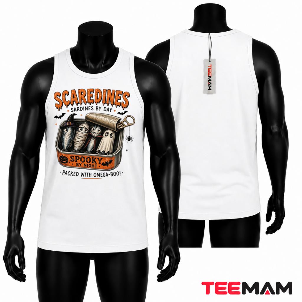 Halloween Sardines Tank Top Spooky Cute Animal Costume Halloween Sardines Tank Top Spooky Cute Animal Costume