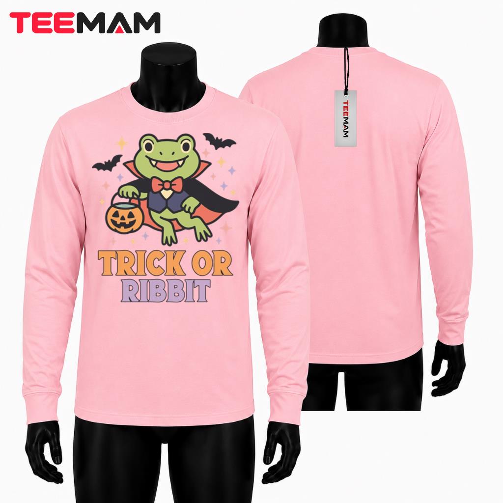 Halloween Vampire Frog Long Sleeve Trick Or Ribbit Halloween Vampire Frog Long Sleeve Trick Or Ribbit