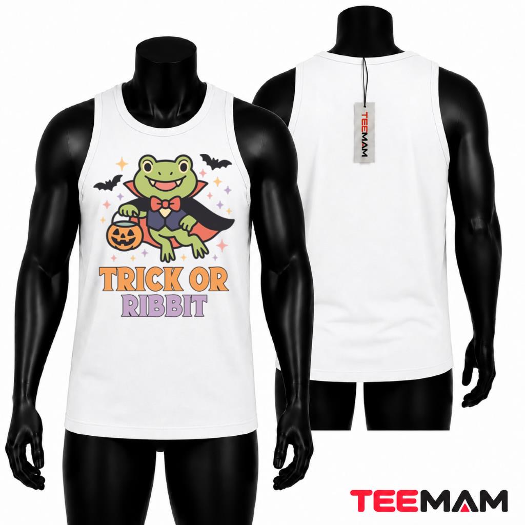 Halloween Vampire Frog Tank Top Trick Or Ribbit Halloween Vampire Frog Tank Top Trick Or Ribbit