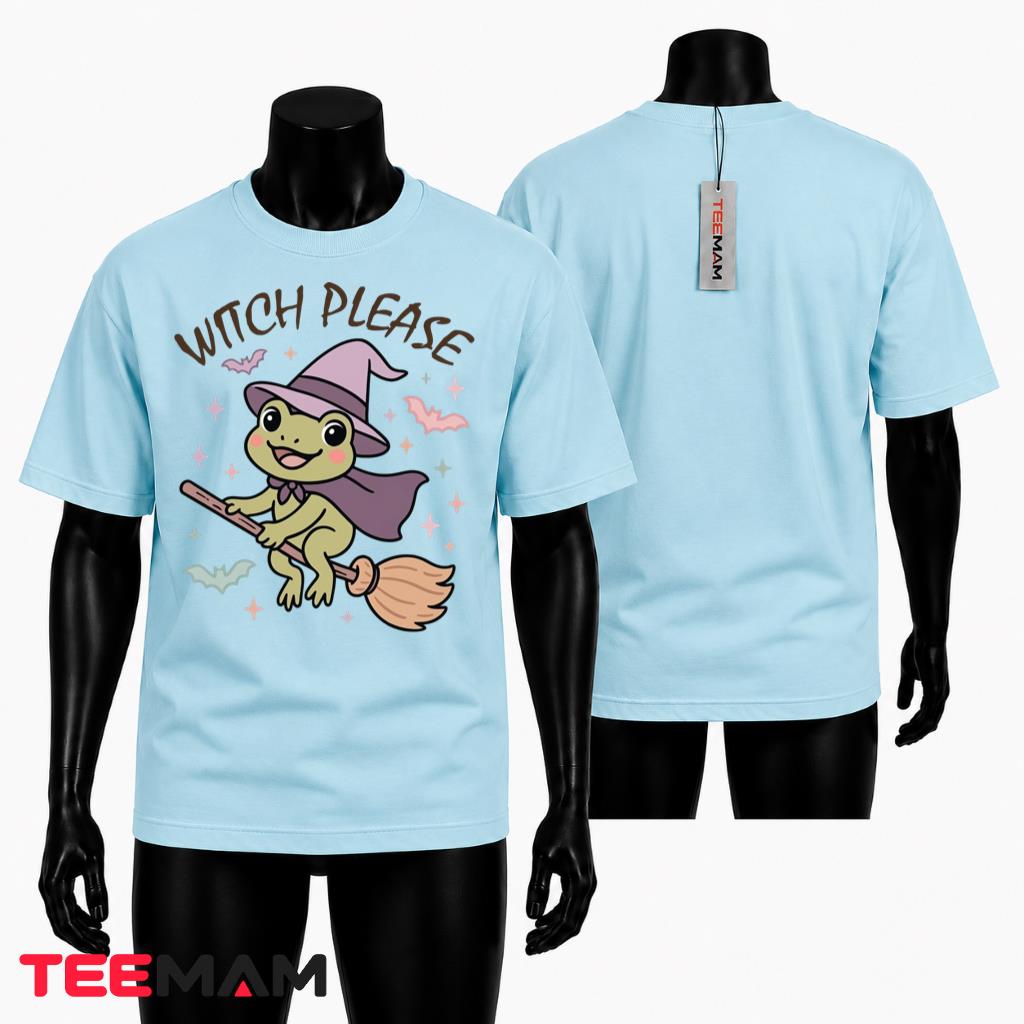 Halloween Witch Frog T-Shirt Witch Please