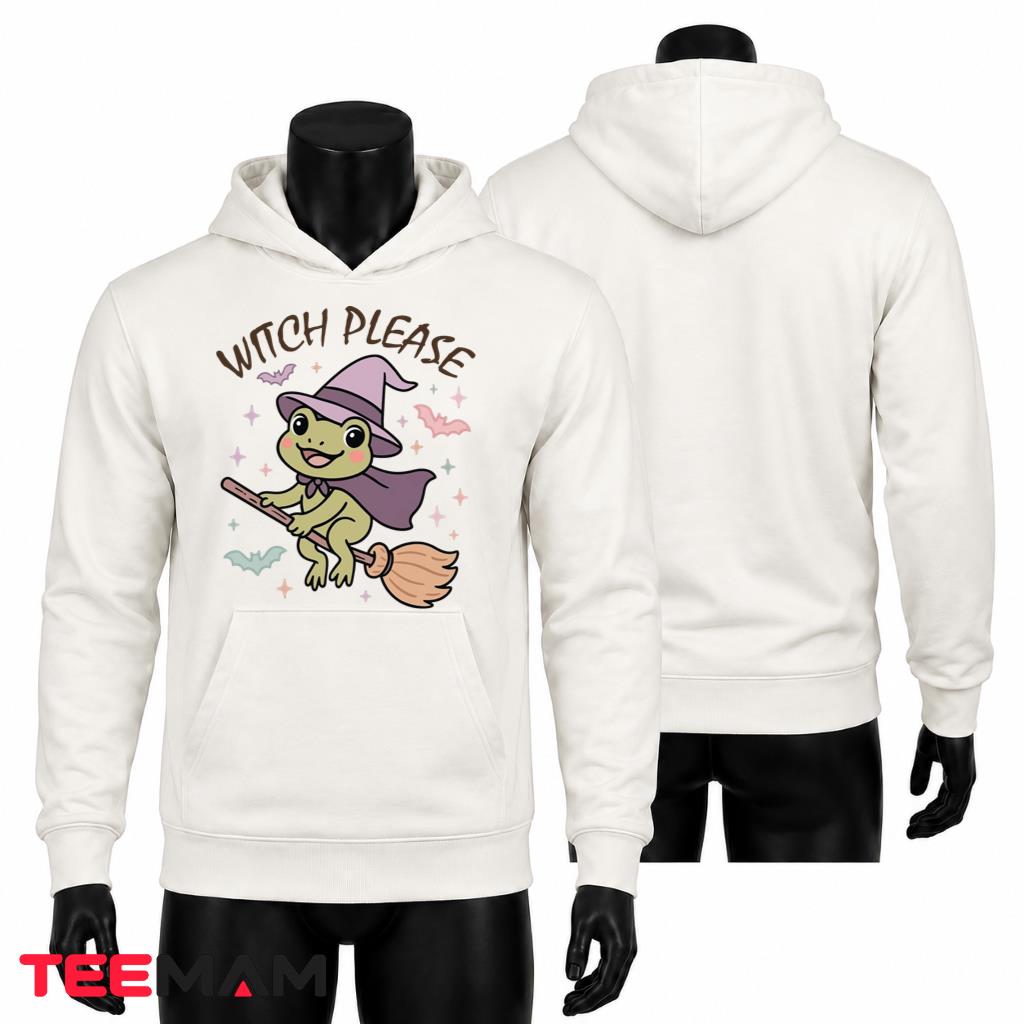 Halloween Witch Frog Hoodie Witch Please Halloween Witch Frog Hoodie Witch Please