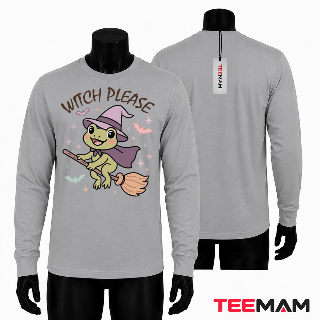 Halloween Witch Frog Long Sleeve Witch Please Halloween Witch Frog Long Sleeve Witch Please