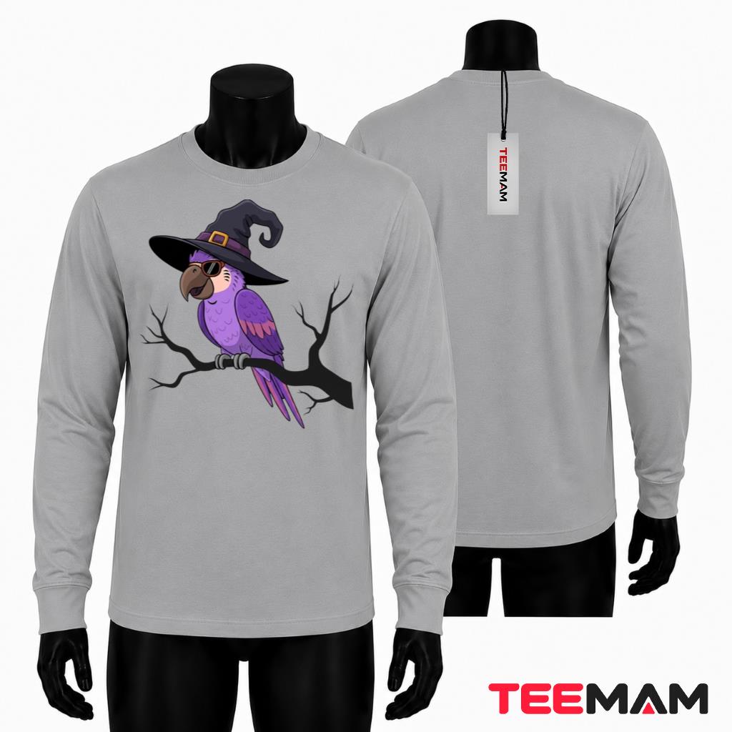 Halloween Witch Parrot Long Sleeve Cute Bird Spooky Party Halloween Witch Parrot Long Sleeve Cute Bird Spooky Party