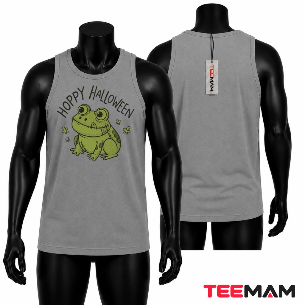 Halloween Zombie Frog Tank Top Hoppy Halloween Halloween Zombie Frog Tank Top Hoppy Halloween