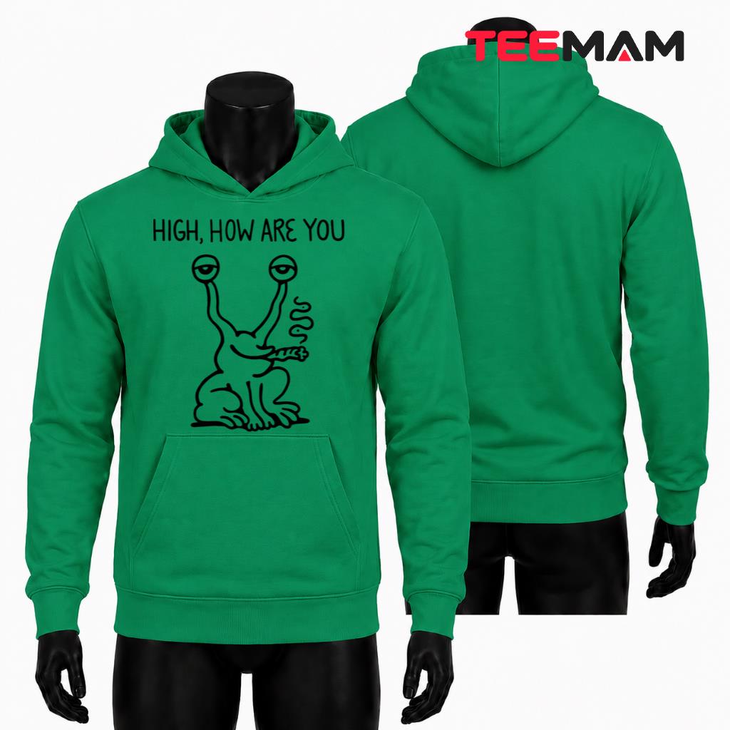 High How Are You Alien Smoking Hoodie High How Are You Alien Smoking Hoodie