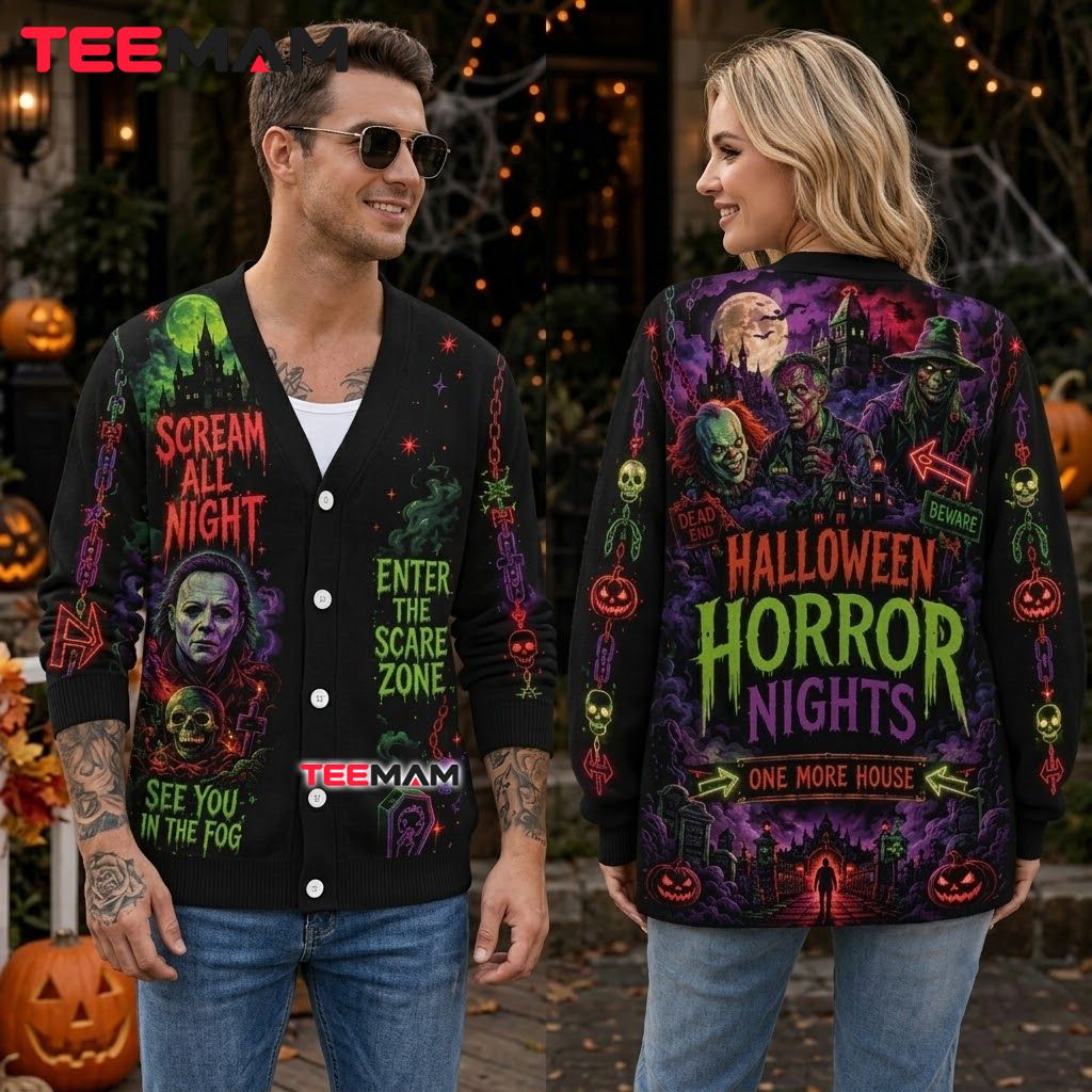 Horror Halloween Cardigan Michael Myers Zombie Scary Movie 2 Horror Halloween Cardigan Michael Myers Zombie Scary Movie 2