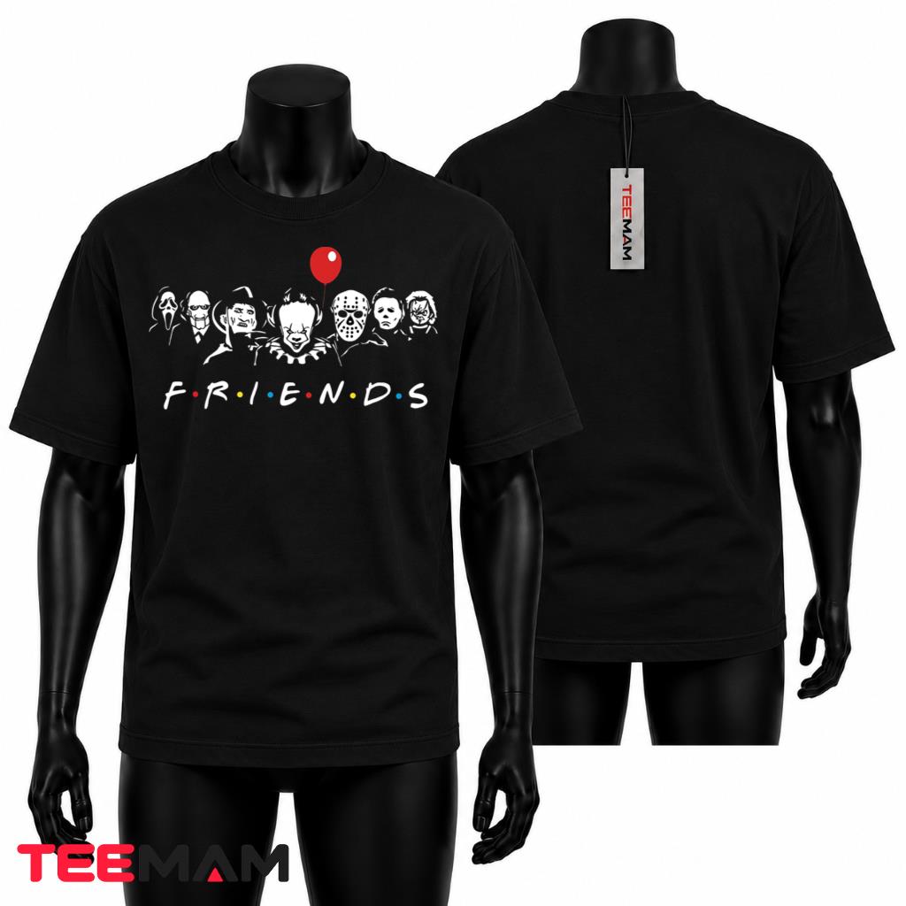 Horror Movie Characters Halloween T-Shirt Friends