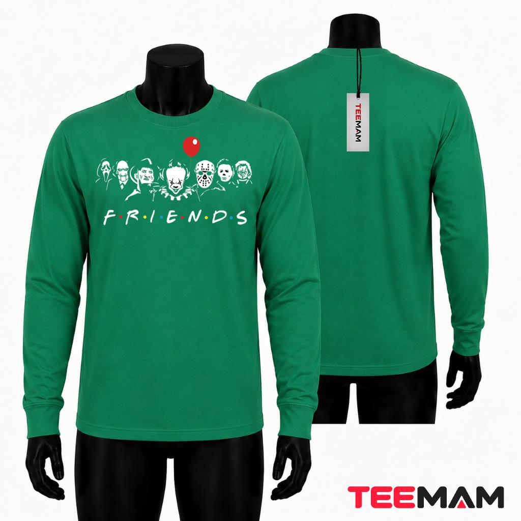 Horror Movie Characters Halloween Long Sleeve Friends Horror Movie Characters Halloween Long Sleeve Friends