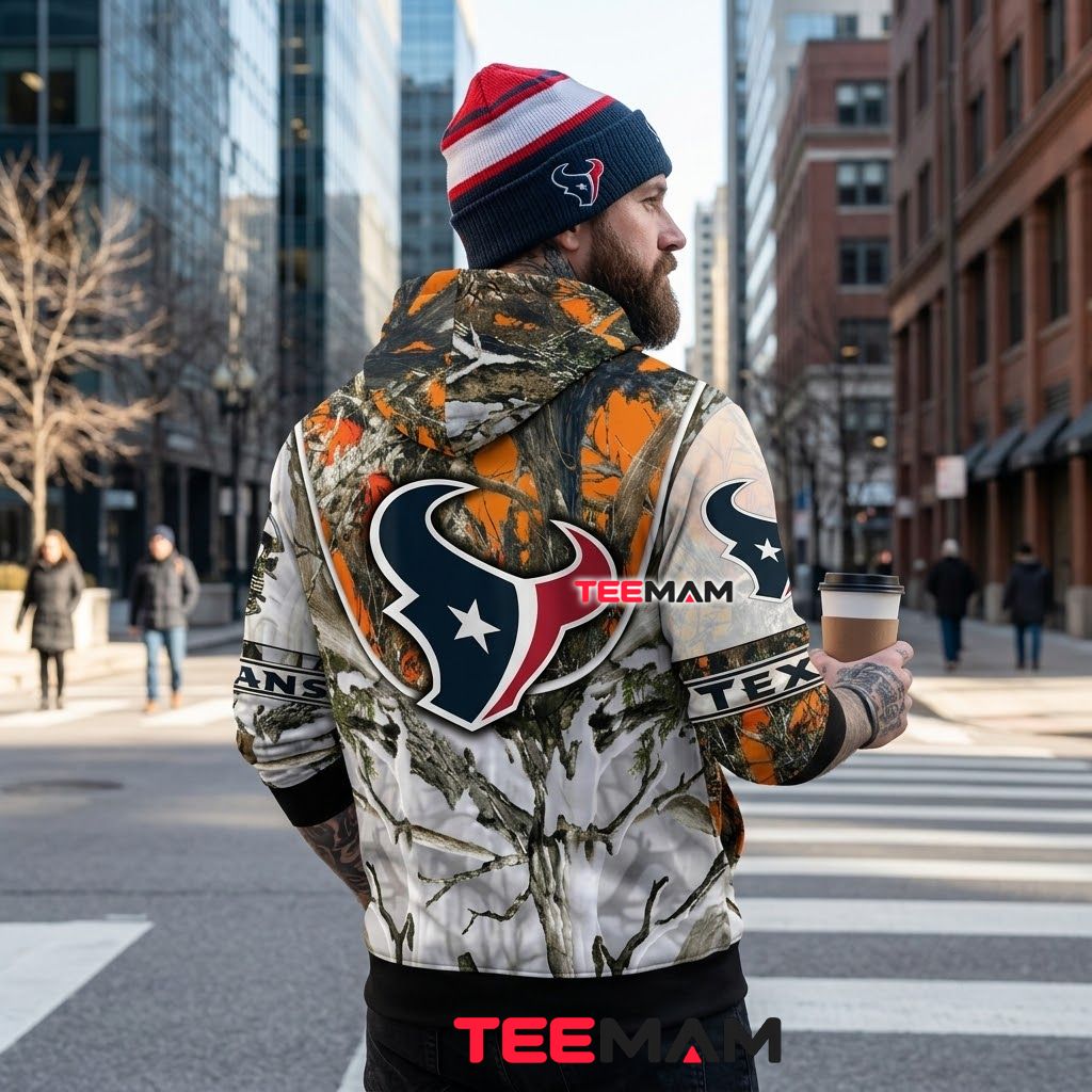 Houston Texans 3D Hoodie Grim Reaper Bow Hunting Camo Version 3 Houston Texans 3D Hoodie Grim Reaper Bow Hunting Camo Version 3