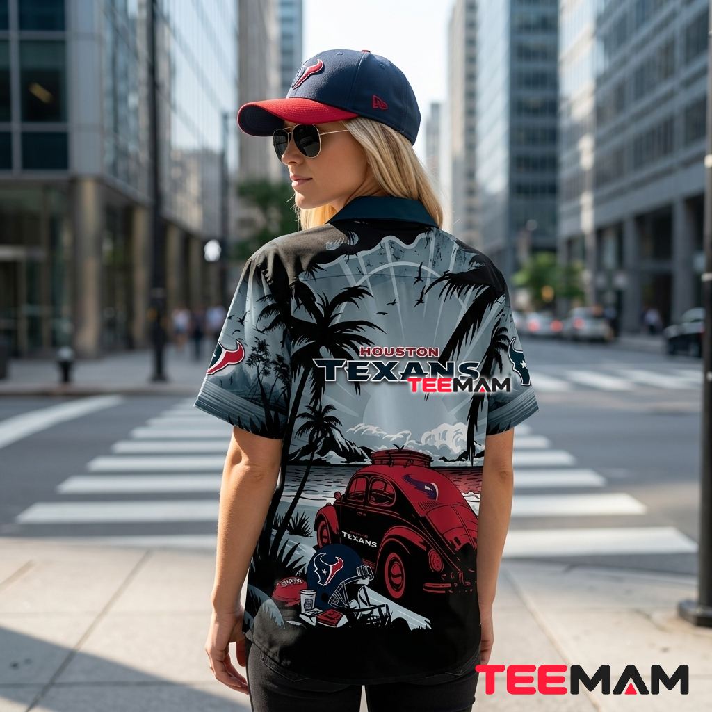 Houston Texans Hawaiian Shirt Beetle Car Custom Name Version 3 Houston Texans Hawaiian Shirt Beetle Car Custom Name Version 3