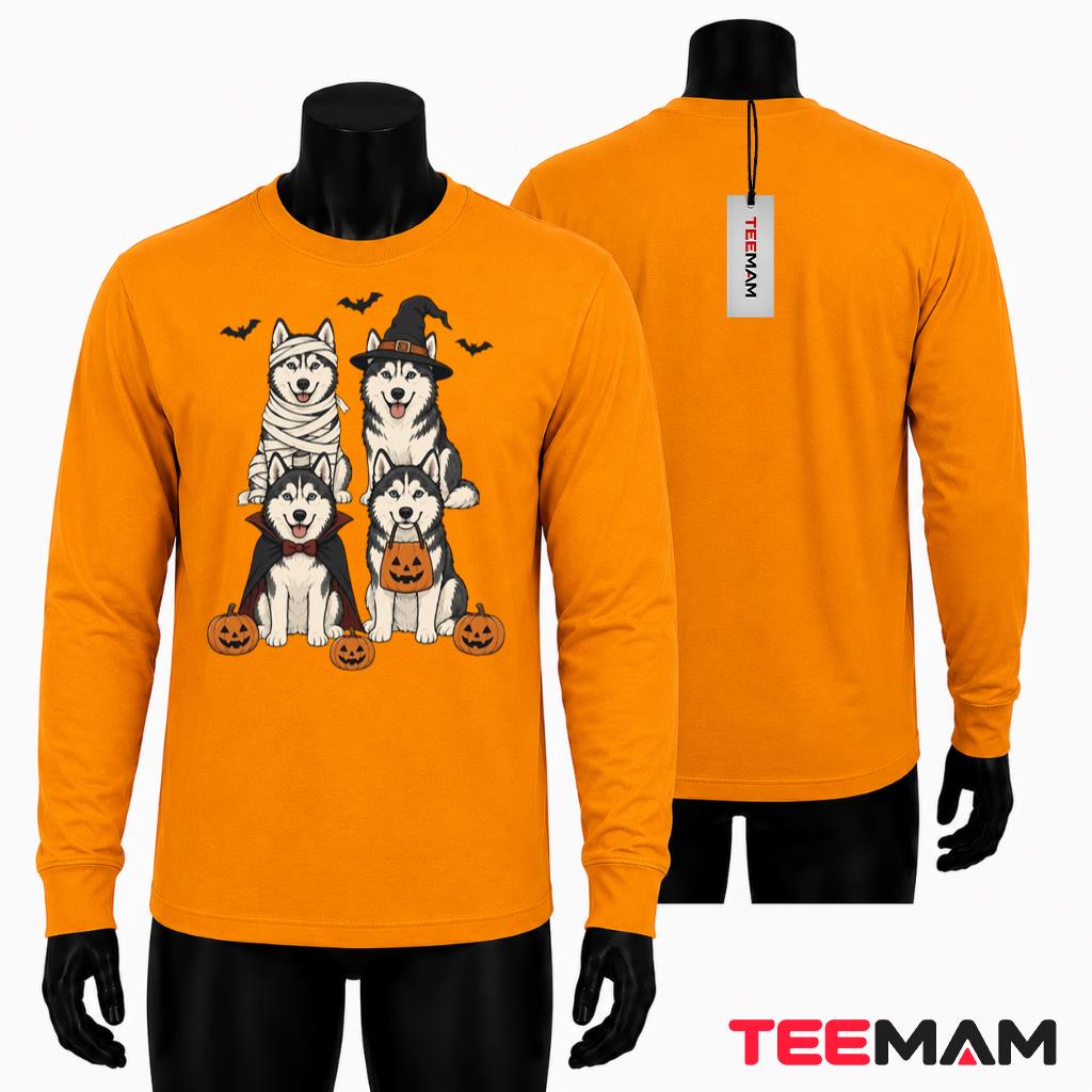 Husky Halloween Long Sleeve Spooky Dog Costume Pumpkin Party Husky Halloween Long Sleeve Spooky Dog Costume Pumpkin Party