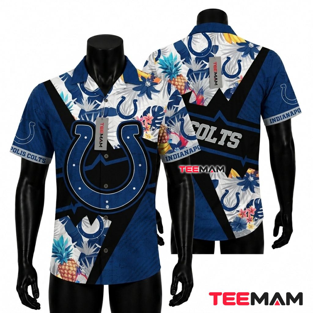 Indianapolis Colts Tropical Shirt Camo Tropical Leaf Print Indianapolis Colts Tropical Shirt Camo Tropical Leaf Print